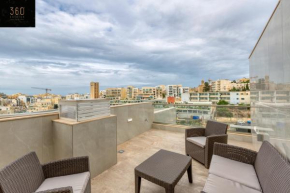 Duplex penthouse in St. Julian's with Views & BBQ by 360 Estates
